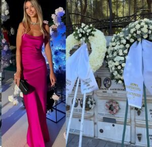 Το στεφάνι του Ντέμη Νικολαίδη στην κηδεία