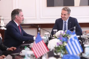 Μητσοτάκης- Μπέργκαμ: Η Ελλάδας πυλώνας ενεργειακής ασφάλειας και στρατηγικός εταίρος των ΗΠΑ
