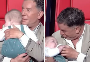 The Voice: Ο Μαζωνάκης πήρε στην αγκαλιά του μωρό και το τάισε – Πως αντέδρασαν οι όλοι στο πλατό