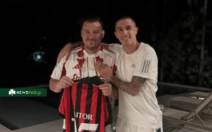 Ο Αϊτόρ έκρυψε το σήμα του Ολυμπιακού σε φωτογραφία με φίλο του (pic)