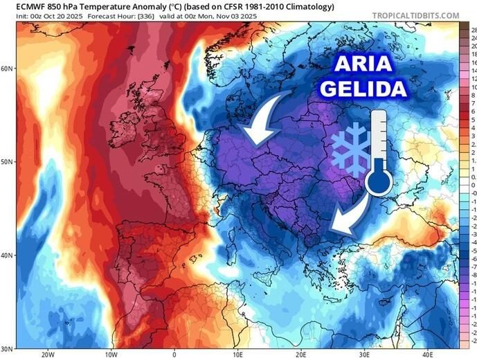 Ποτάμι παγωμένου αέρα έρχεται από τον Αρκτικό Κύκλο – Πώς θα αλλάξει ο καιρός στην Ελλάδα
