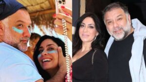 Αυτός μουτρωμένος, εκείνη χαμογελαστή: Σπάνια φωτογραφία του Γρηγόρη Αρναούτογλου και της Νάνσυς Αντωνίου