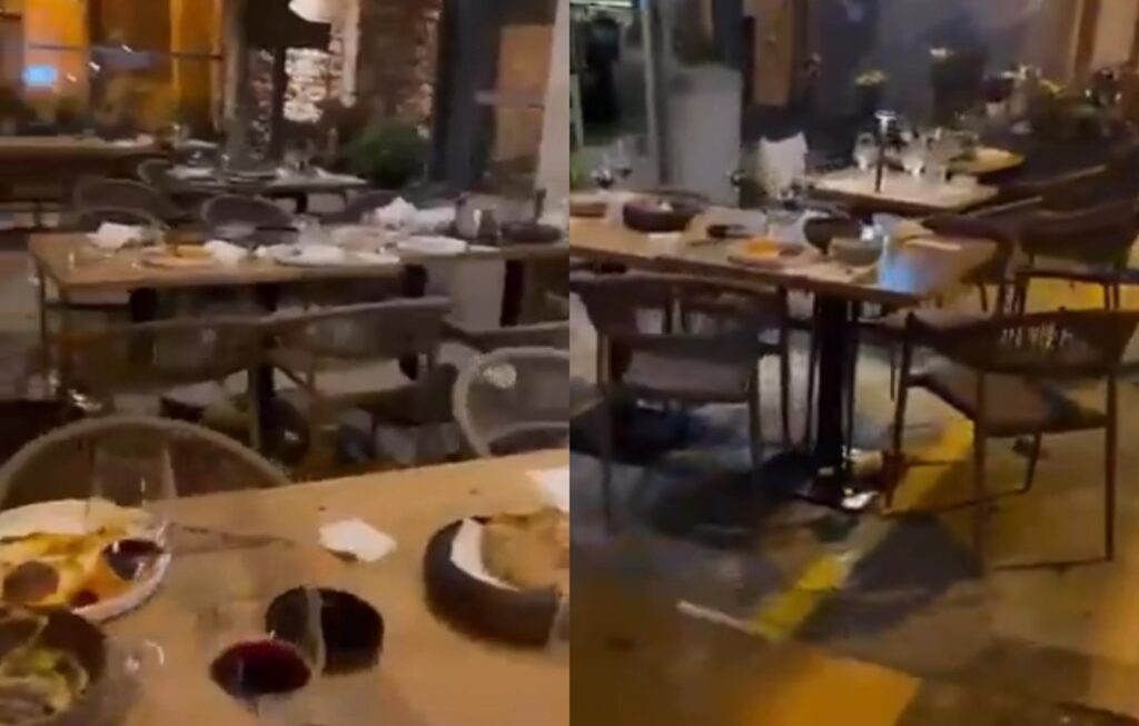 Δείτε βίντεο από την επίθεση κατά του Μάκη Βορίδη -Του πέταξαν αυγά, τραπέζια και φώναζαν συνθήματα – Φυγαδεύτηκε από την ΕΛ.ΑΣ