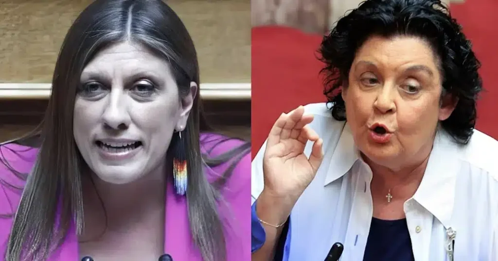 Ο κακός χαμός μέσα στη Βουλή με Ζωή Κωνσταντοπούλου και Λιάνα Κανέλλη