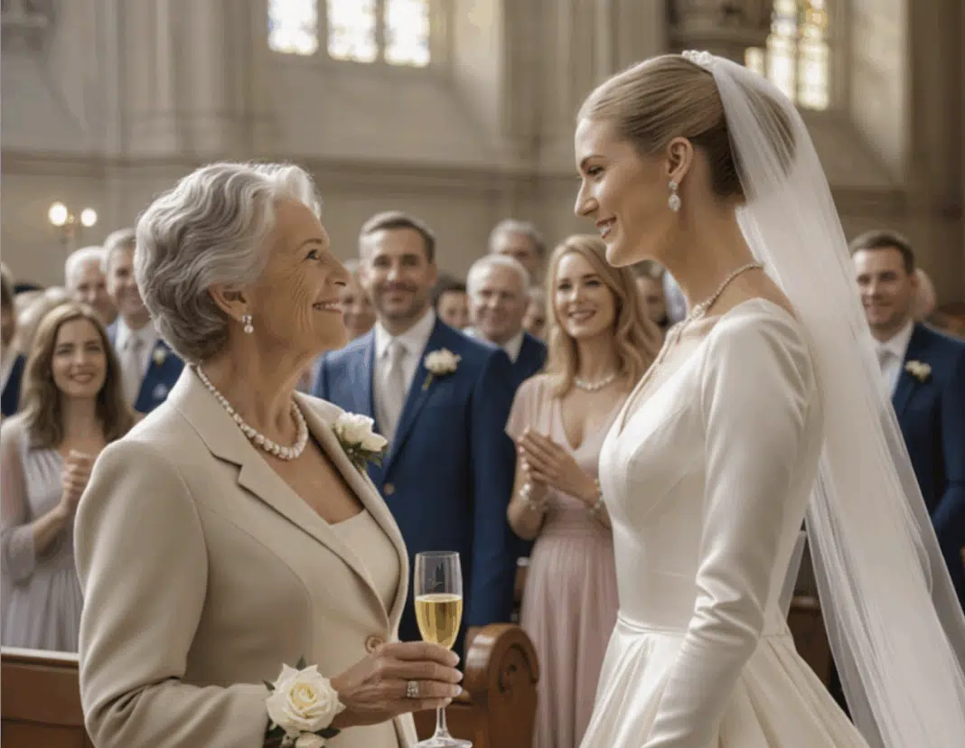 Δεν μπορούσα να αγοράσω επώνυμο νυφικό — έτσι βρήκα ένα πανέμορφο παλιό φόρεμα σ’ ένα μαγαζί μεταχειρισμένων. Οι πλούσιοι πεθεροί μου δεν εντυπωσιάστηκαν, όμως όταν περπάτησα στην εκκλησία, όλα άλλαξαν…