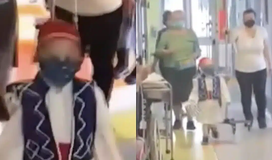 Ο 5χρονος Γαβριήλ που δίνει μάχη με τον καρκίνο έκανε «παρέλαση» ντυμένος τσολιάς στο Ιπποκράτειο