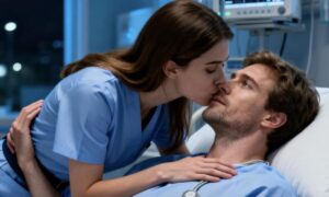 Η νοσοκόμα φίλησε κρυφά έναν όμορφο επιχειρηματία που βρισκόταν σε κώμα για τρία χρόνια, πιστεύοντας πως δεν θα ξυπνήσει ποτέ — αλλά προς έκπληξή της, εκείνος την αγκάλιασε ξαφνικά μετά το φιλί…