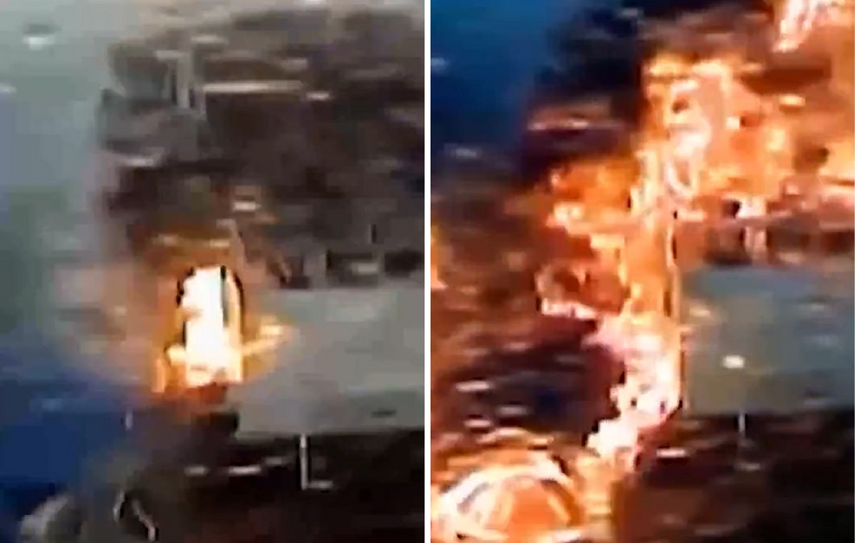 Συγκλονιστικό βίντεο από τη σύγκρουση πλοίων και την έκρηξη που ακολούθησε – Δεξαμενόπλοιο εμβολίζεται από πλοίο μεταφοράς εμπορευματοκιβωτίων