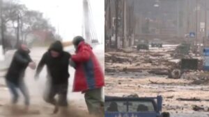 Εικόνες βιβλικής καταστροφής σε πασίγνωστη πόλη της χώρας – Καταστροφικό το πέρασμα της κακοκαιρίας -«Δεν έχει μείνει τίποτα» λένε οι κάτοικοι