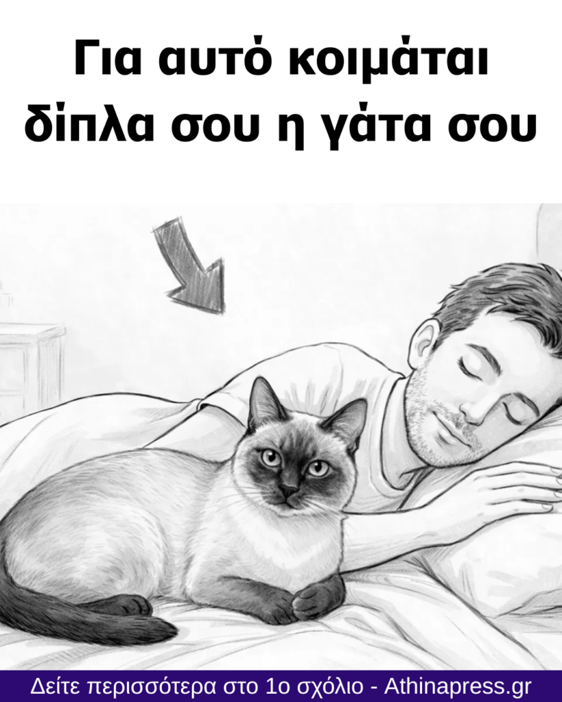 Αν η γάτα σας κοιμάται μαζί σας κάθε βράδυ, δείτε τι μπορεί να σημαίνει