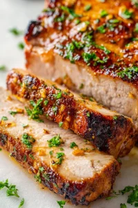 Ζουμερό Ψαρονέφρι με Μέλι και Σκόρδο