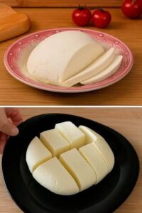 Νόστιμη σπιτική συνταγή τυριού με 1 λίτρο γάλα, μισό λεμόνι και 1 γιαούρτι