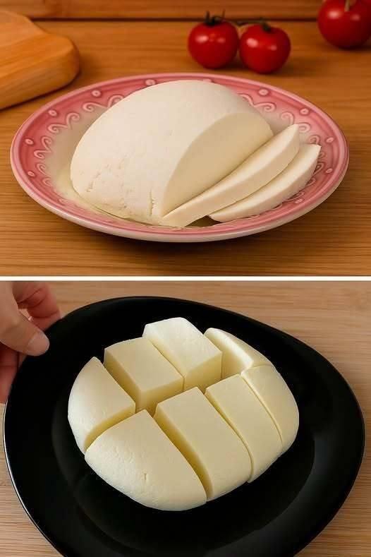 Νόστιμη σπιτική συνταγή τυριού με 1 λίτρο γάλα, μισό λεμόνι και 1 γιαούρτι