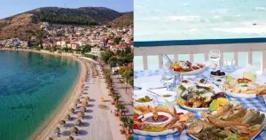 Είναι 100 λεπτά από την Αθήνα, έχει θέα όλο το Ναύπλιο, υπέροχο φτηνό φαγητό και μένεις Σαββατοκύριακο με 50 Eupώ