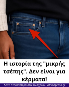 Η ιστορία της “μικρής τσέπης”: Δεν είναι για κέρματα!