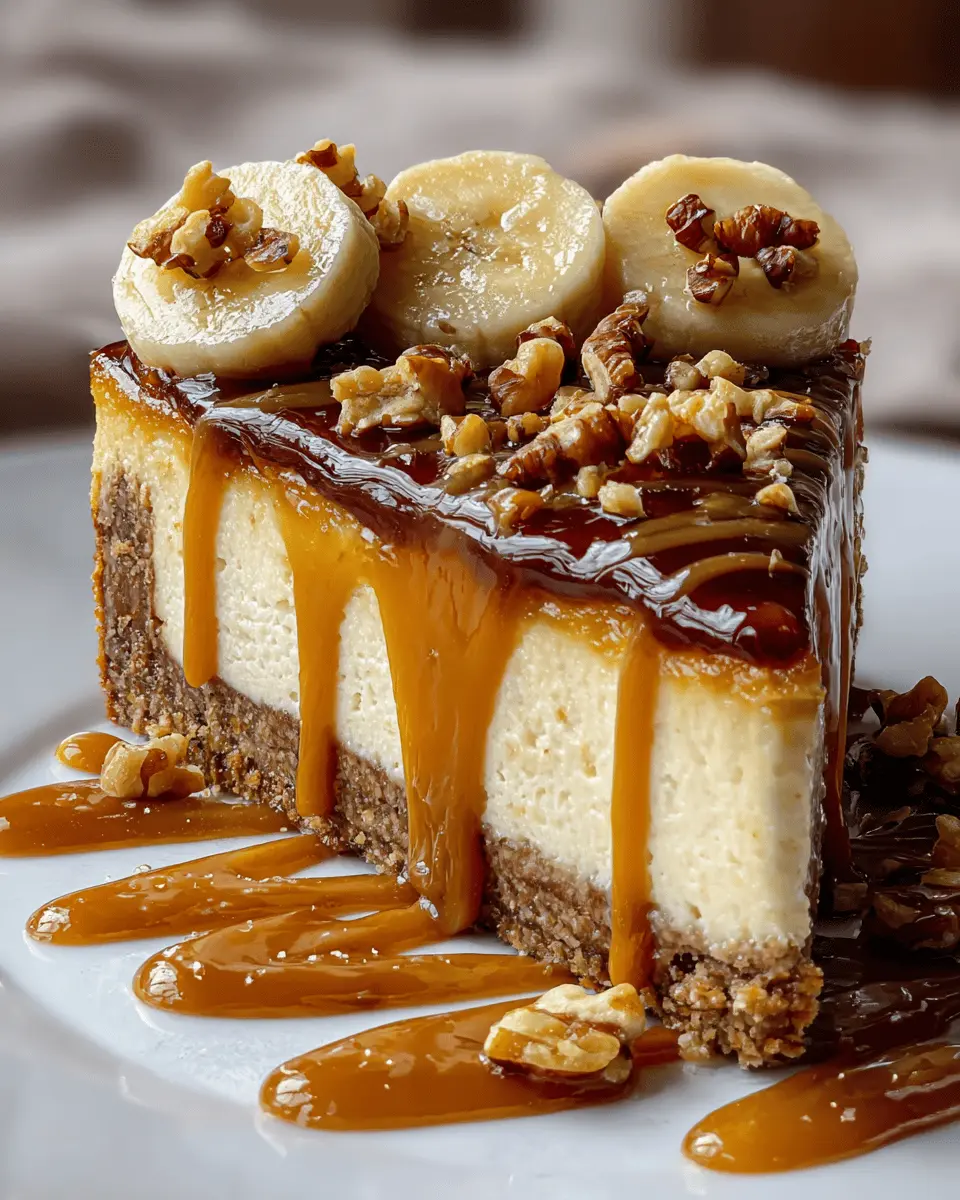 Cheesecake Μπανάνα με Καραμέλα & Ξηρούς Καρπούς