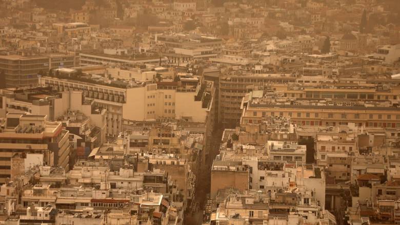 Μεταφορά αφρικανικής σκόνης σε εξέλιξη και υποβάθμιση της ποιότητας του αέρα