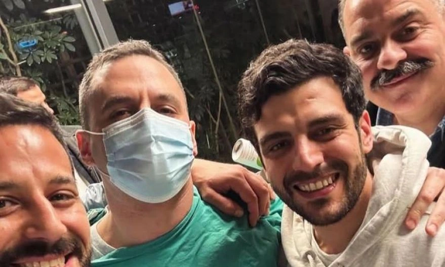 Παναγιώτης Κουτσουμπής: Το πρώτο καρέ του συντρόφου της Κατερίνας Καινούργιου μέσα από το μαιευτήριο