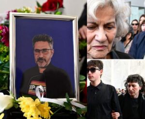 Κηδεία Βασίλη Ρίζου: Στα μαύρα η Θεανώ Φωτίου – Οι πρώτες φωτoγραφίες από Α’ Νεκροταφείο