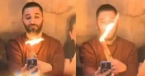 Το μοναδικό φαινόμενο που το Άγιον Φώς δεν καίει τα πρώτα λεπτά