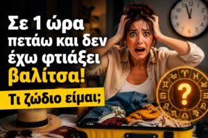 Σε 1 ώρα πετάω και δεν έχω φτιάξει βαλίτσα! Τι ζώδιο είμαι;