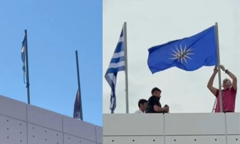 Μαθητές Λυκείου στην Χαλκιδική αντικατέστησαν τις φθαρμένες σημαίες του σχολείου τους – Μια κίνηση που ξεχωρίζει