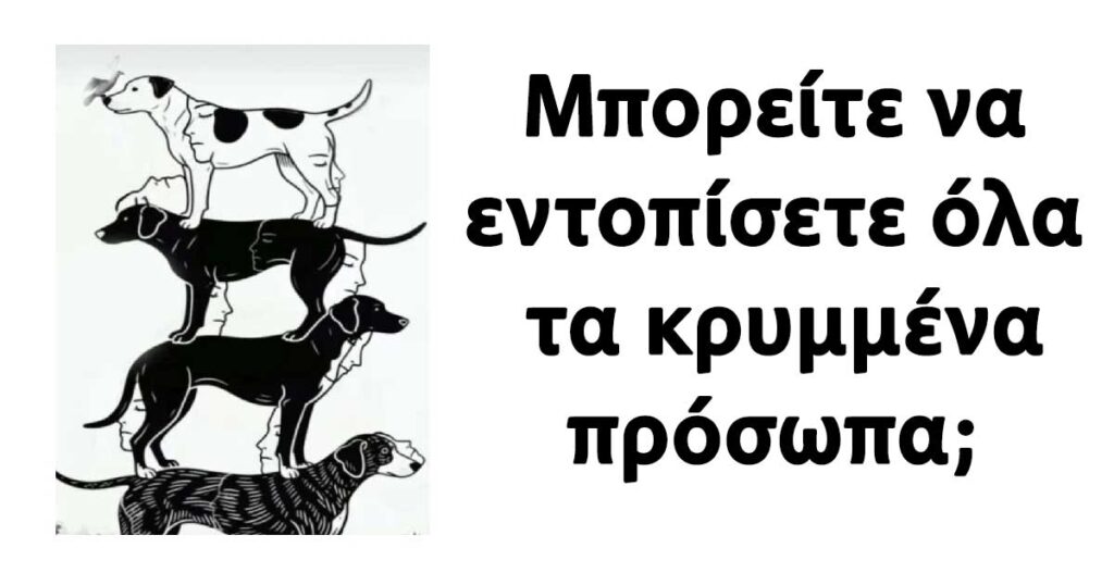 Μπορείτε να εντοπίσετε όλα τα κρυμμένα πρόσωπα;