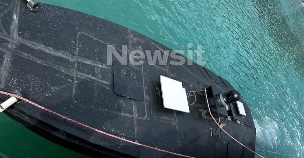 Στον Σκαραμαγκά το θαλάσσιο drone που βρέθηκε στη Λευκάδα - «Θείο δώρο» για τις Ένοπλες Δυνάμεις