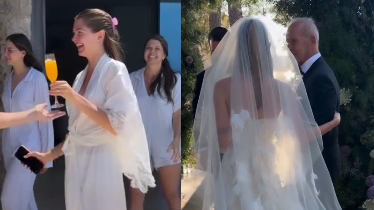 «Έλαμπε» η Αμαλία Κωστοπούλου: Η προετοιμασία πριν τον γάμο και η στιγμή που ο Πέτρος Κωστόπουλος την συνοδεύει - Bίvτεο