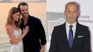Περήφανος μπαμπάς ο Πέτρος Κωστόπουλος: Η συγκινητική στιγμή που παραδίδει την κόρη του, Αμαλία, στον Τζέικ Μέντγουελ