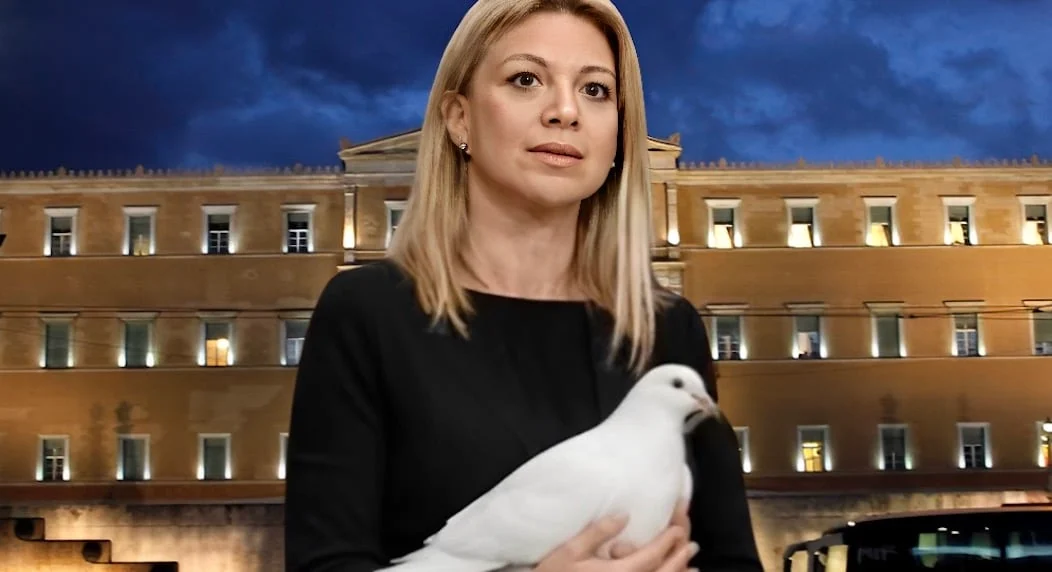 Η Καρυστιανού επιβεβαίωσε ότι ανακοινώνει κόμμα στις 21 Μαΐου με ένα AI βίντεο και ένα λευκό περιστέρι