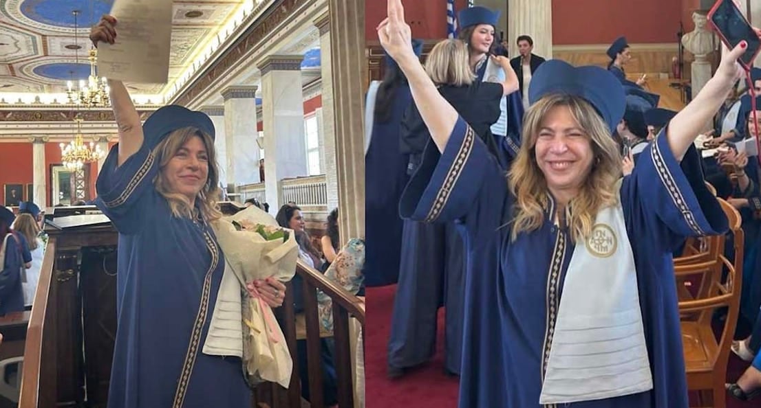 «Μπαμπά πήρα πτυχίο!»: Η Δήμητρα Παπαδοπούλου αποφοίτησε και συγκίνησε με την ανάρτησή της