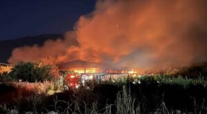 Mεγάλη φωτιά σε επιχείρηση ξυλείας στην Καλαμάτα