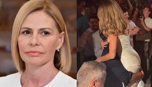Τζένη Μπαλατσινού: Με κίτρινη τουαλέτα στο γλέντι για τον γάμο της κόρης της στη Μεσσηνία-Εξαφανισμένος ο υπουργός Κικίλιας