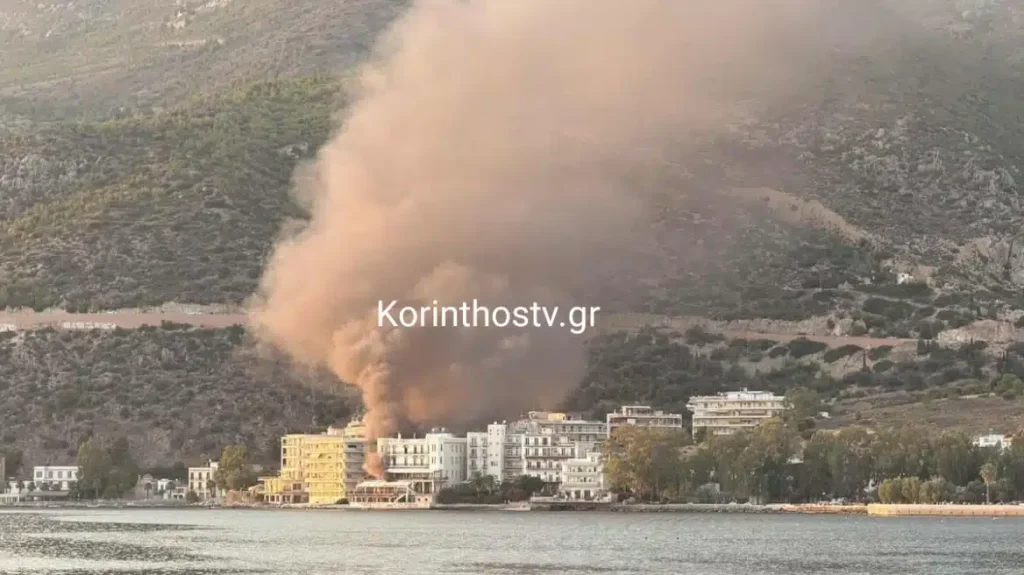 ΕΚΤΑΚΤΟ – Φωτιά σε εγκαταλελειμμένο ξενοδοχείο δίπλα σε σπίτια