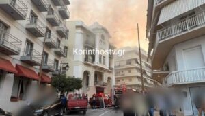ΕΚΤΑΚΤΟ – Φωτιά σε εγκαταλελειμμένο ξενοδοχείο δίπλα σε σπίτια