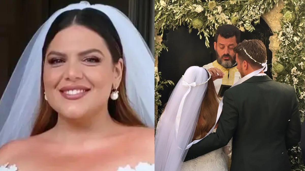 Η πιο όμορφη νύφη: Βίντεο με την είσοδο της Δανάης Μπάρκας στην εκκλησία