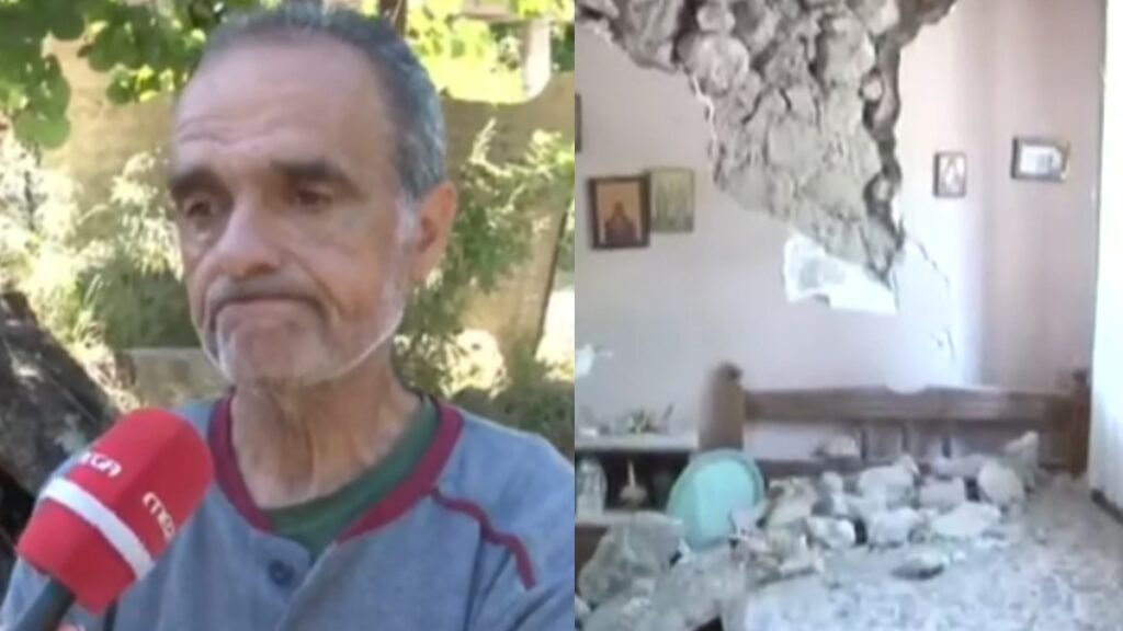 «Θέλουμε την βοήθεια του κράτους»: Συγκλονίζει ο κύριος Νίκος που καταστράφηκε το σπίτι του από τους σεισμούς στην Εύβοια