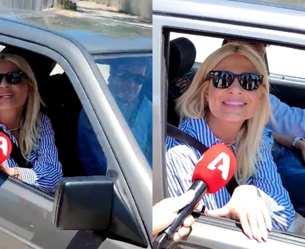 Όλοι σχολιάζουν το αυτοκίνητο: Ο Αθανασίαδης πήγε και πήρε την Φαίη Σκορδά από το MEGA – Τι είπε στους δημοσιογράφους