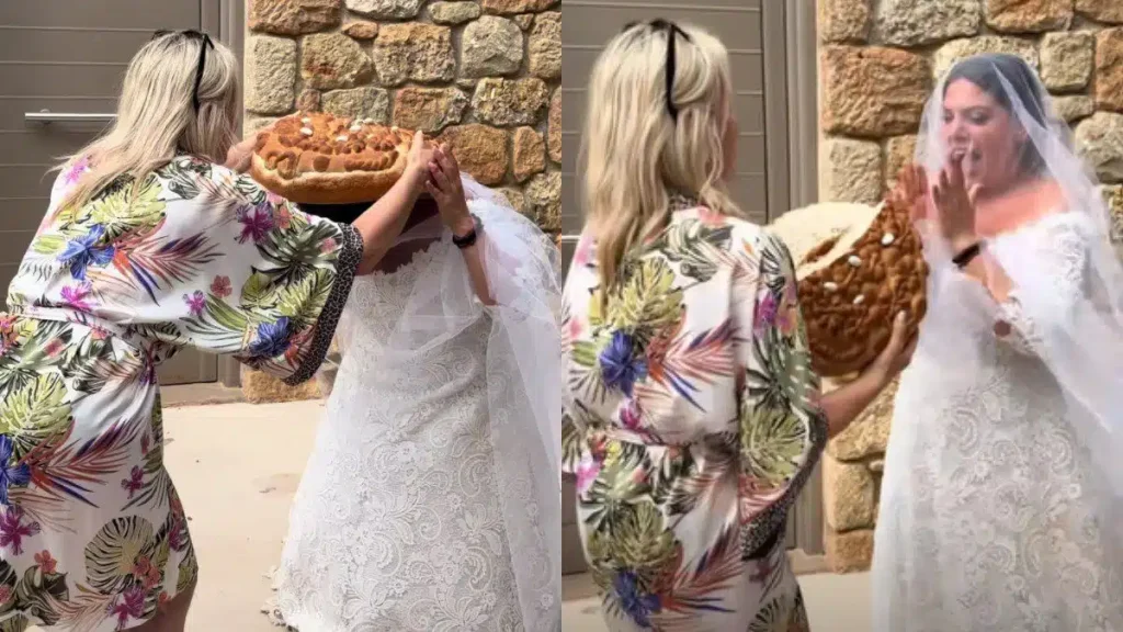 Η Δανάη Μπάρκα μας δείχνει την πεθερά της μετά τον γάμο – Το βίντεο και το παραδοσιακό έθιμο που ακολούθησαν