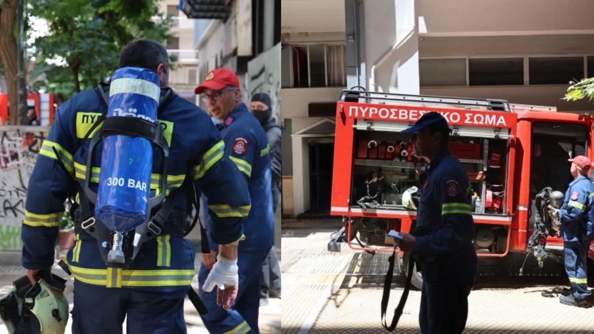 Φωτιά σε ξενοδοχείο στην Ομόνοια