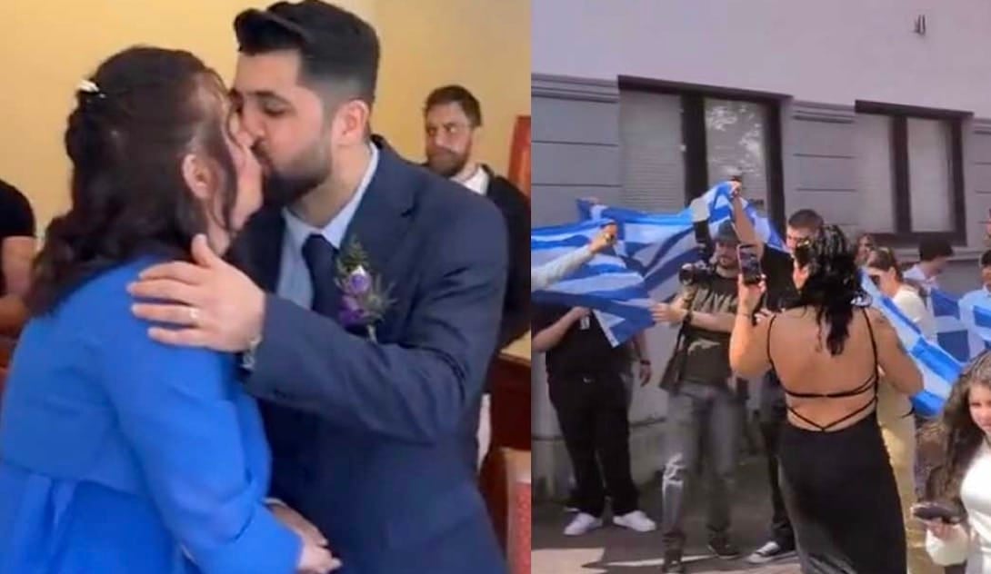Χαμός σε ελληνοτουρκικό γάμο στη Γερμανία – Με ελληνικές και τουρκικές σημαίες οι οικογένειες