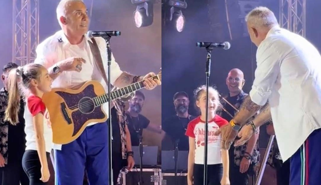Στέλιος Ρόκκος: Η μικρή Δέσποινα «έκλεψε» την παράσταση στη συναυλία του στο Βεάκειο – Η συγκινητική στιγμή που την πήρε αγκαλιά