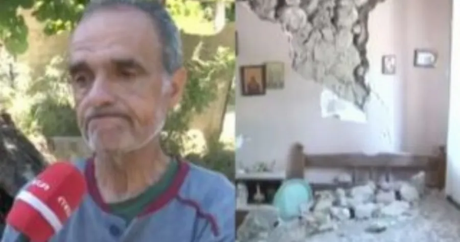 «Θέλουμε την βοήθεια του κράτους»: Συγκλονίζει ο κύριος Νίκος που καταστράφηκε το σπίτι του από τους σεισμούς στην Εύβοια