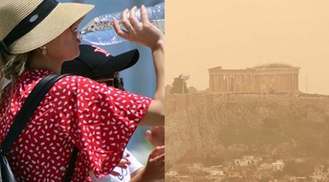 Καιρός: Καύσωνας με 38άρια και δυνατά μελτέμια έως 8 μποφόρ – Οι 7 περιοχές με αφρικανική σκόνη