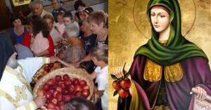 Το μήλο της Αγίας Ειρήνης Χρυσοβαλάντου που φέρνει παιδιά