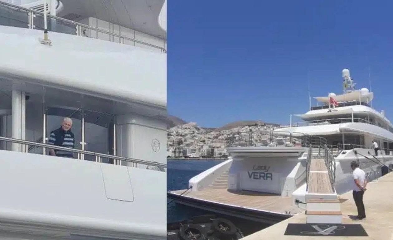 Όλη η Τήνος… έτριβε τα μάτια της με το τεράστιο γιοτ που μπήκε μέσα στο λιμάνι, μόλις είδαν τι όνομα γράφει πάνω και κατάλαβαν ποιανού Έλληνα είναι…