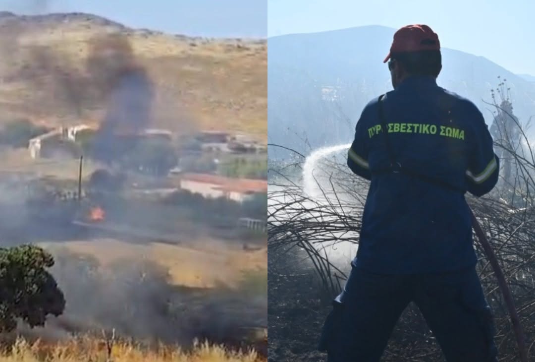 ΕΚΤΑΚΤΟ: Μεγάλη φωτιά σε ελληνικό νησί - Πολύ κοντά σε σπίτια