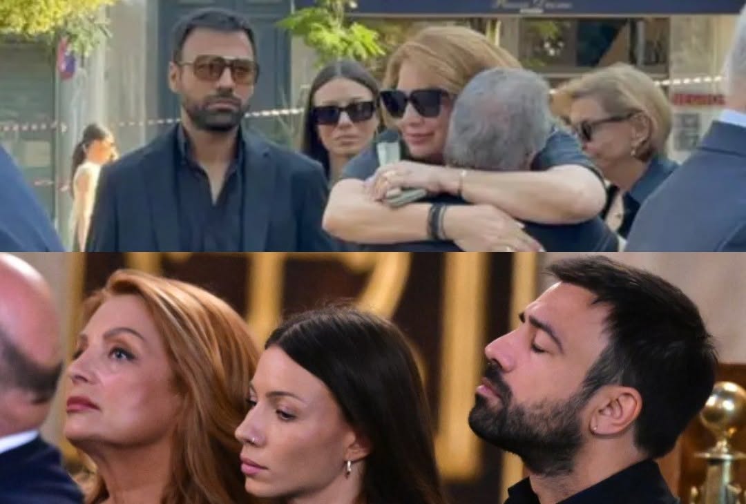 Κηδεία Μάρως Κοντού: Ράκος ο Ανδρέας Γεωργίου - Ψέλλισε μόνο μια λέξη στην Άντζελα Γκερέκου