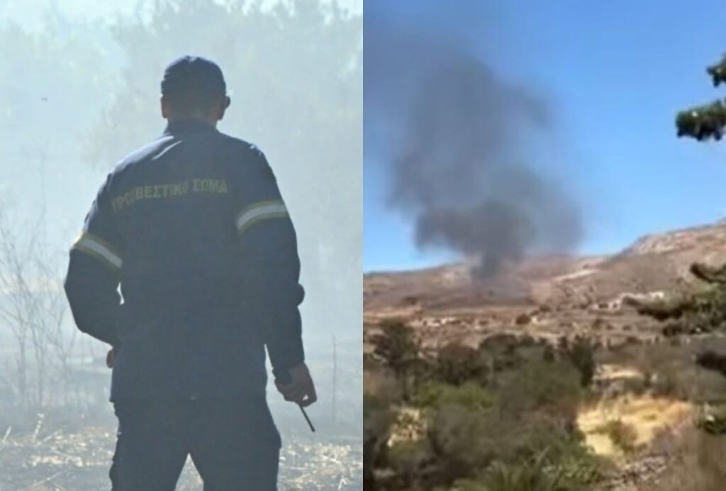 ΕΚΤΑΚΤΟ ΦΩΤΙΑ ΤΩΡΑ σε μεγάλο ελληνικό νησί – Εκκενώνονται 3 περιοχές